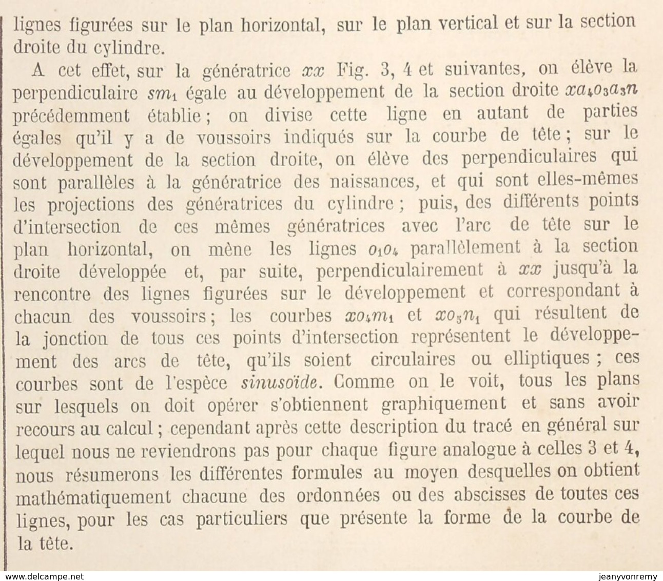 Plan De L'étude Générale Sur Les Voûtes Biaises, Par M. Mathieu, Ingénieur. 1866 - Obras Públicas