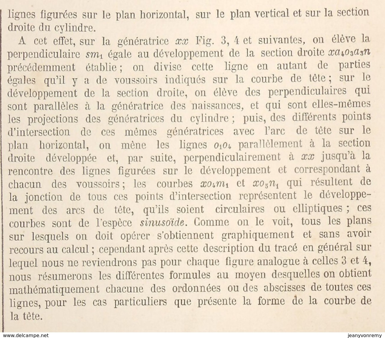 Plan De L'étude Générale Sur Les Voûtes Biaises, Par M. Mathieu, Ingénieur. 1866 - Travaux Publics