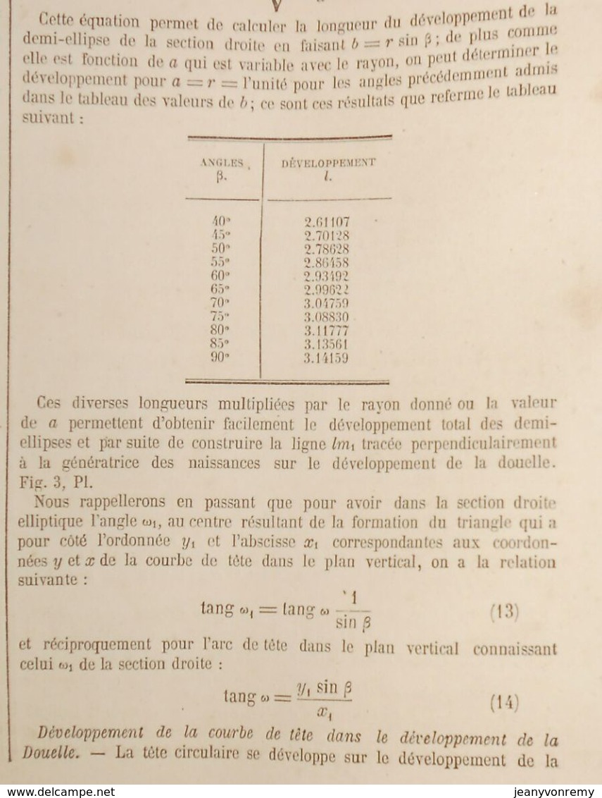 Plan de l'étude générale sur les Voûtes Biaises, par M. Mathieu, ingénieur. 1866