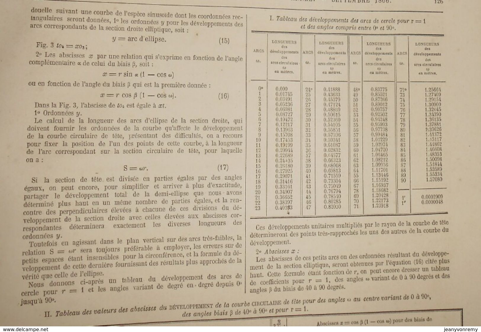 Plan de l'étude générale sur les Voûtes Biaises, par M. Mathieu, ingénieur. 1866