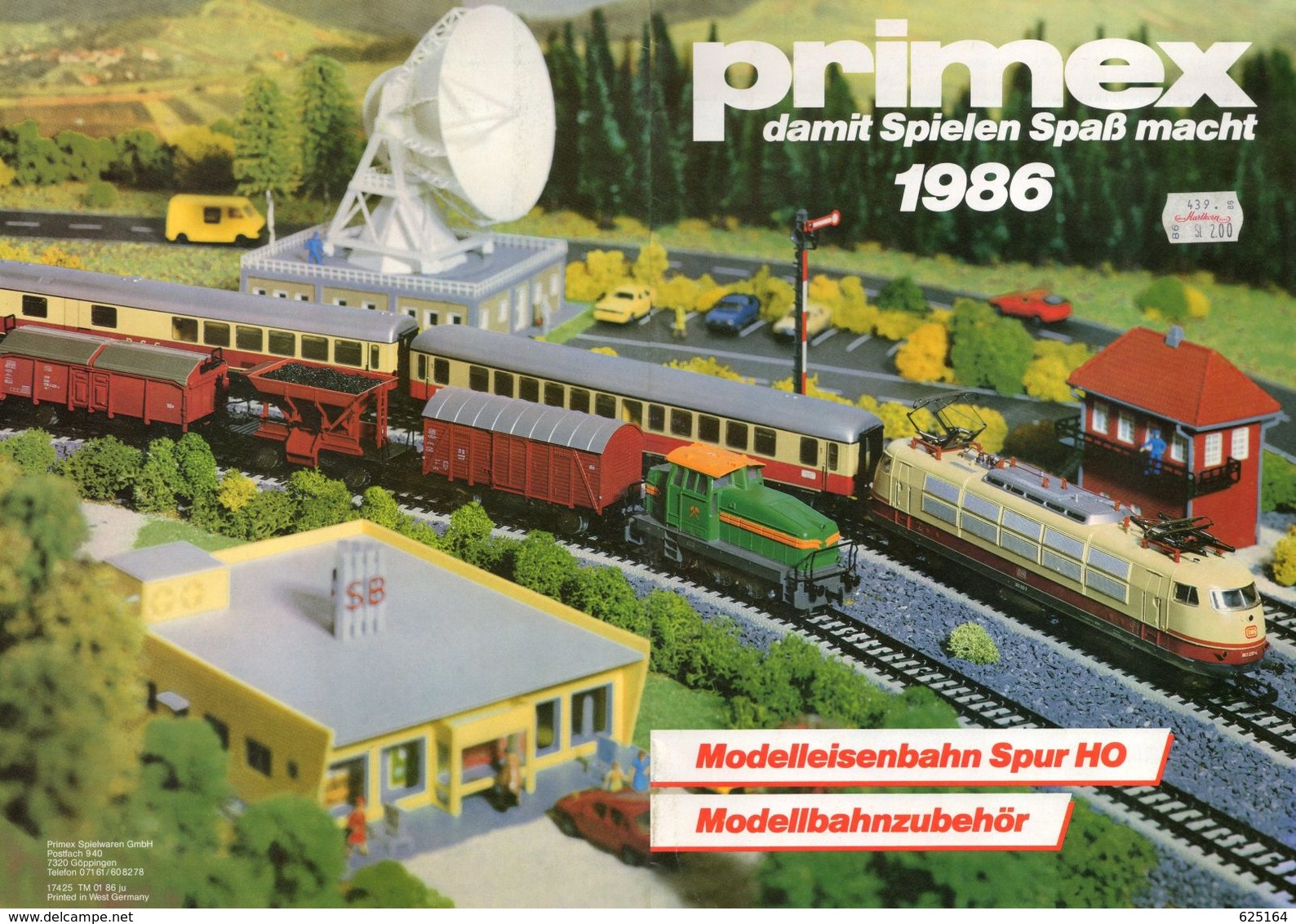Catalogue PRIMEX 1986 Damt Spielen Spaß Macht Modellbahnzubehör Märklin HO - Duits