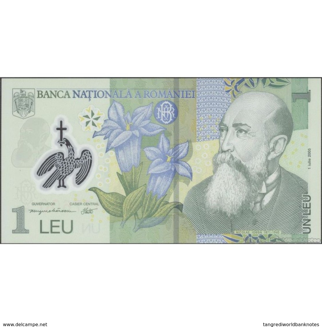 TWN - ROMANIA 117h - 1 Lei 1.7.2005 (2013) Polymer - Prefix 6F UNC - Romania