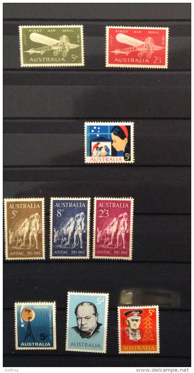 Australia -1963 Christmas Sg 361 1964 /5 Sg 370-381 All MNH - Mint Stamps