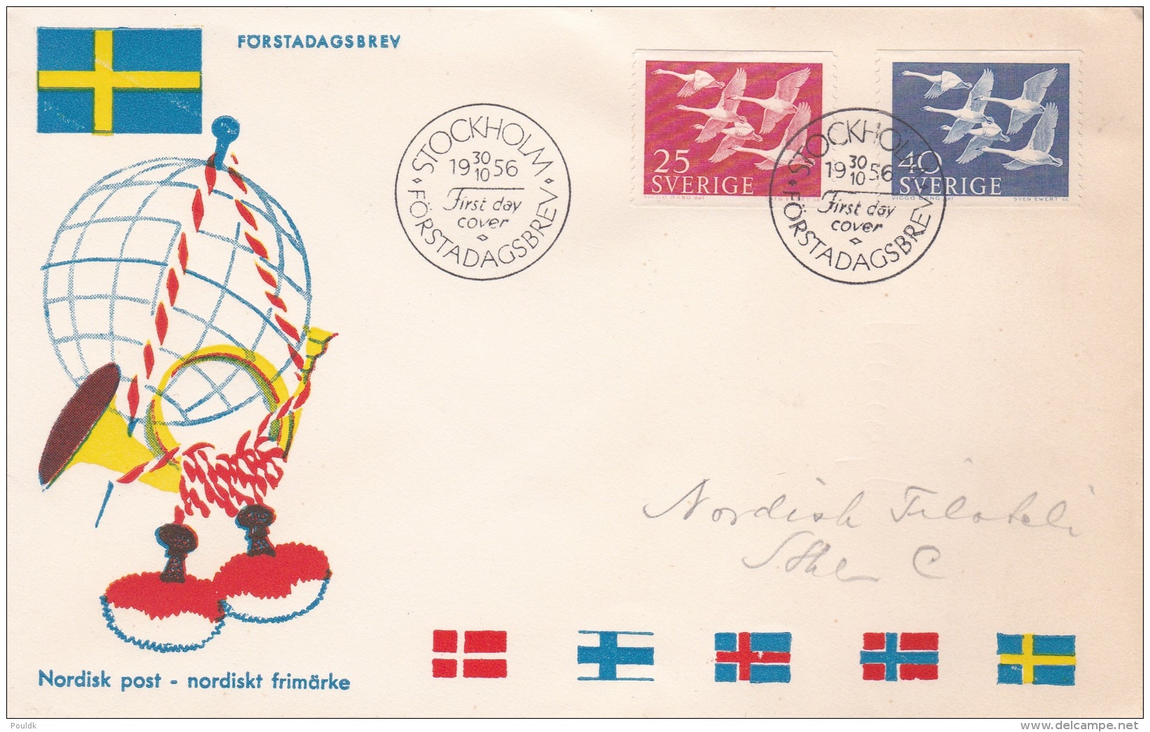 Sweden FDC 1956 Norden (SKO15-27) - FDC