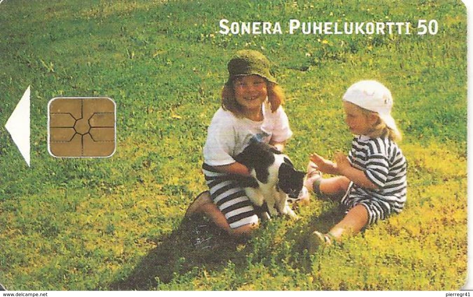 CARTE-PUCE -FINLANDE-GEM-02/2001-50-ENFANTS Et Le CHAT-30000ex-TBE - Finlande