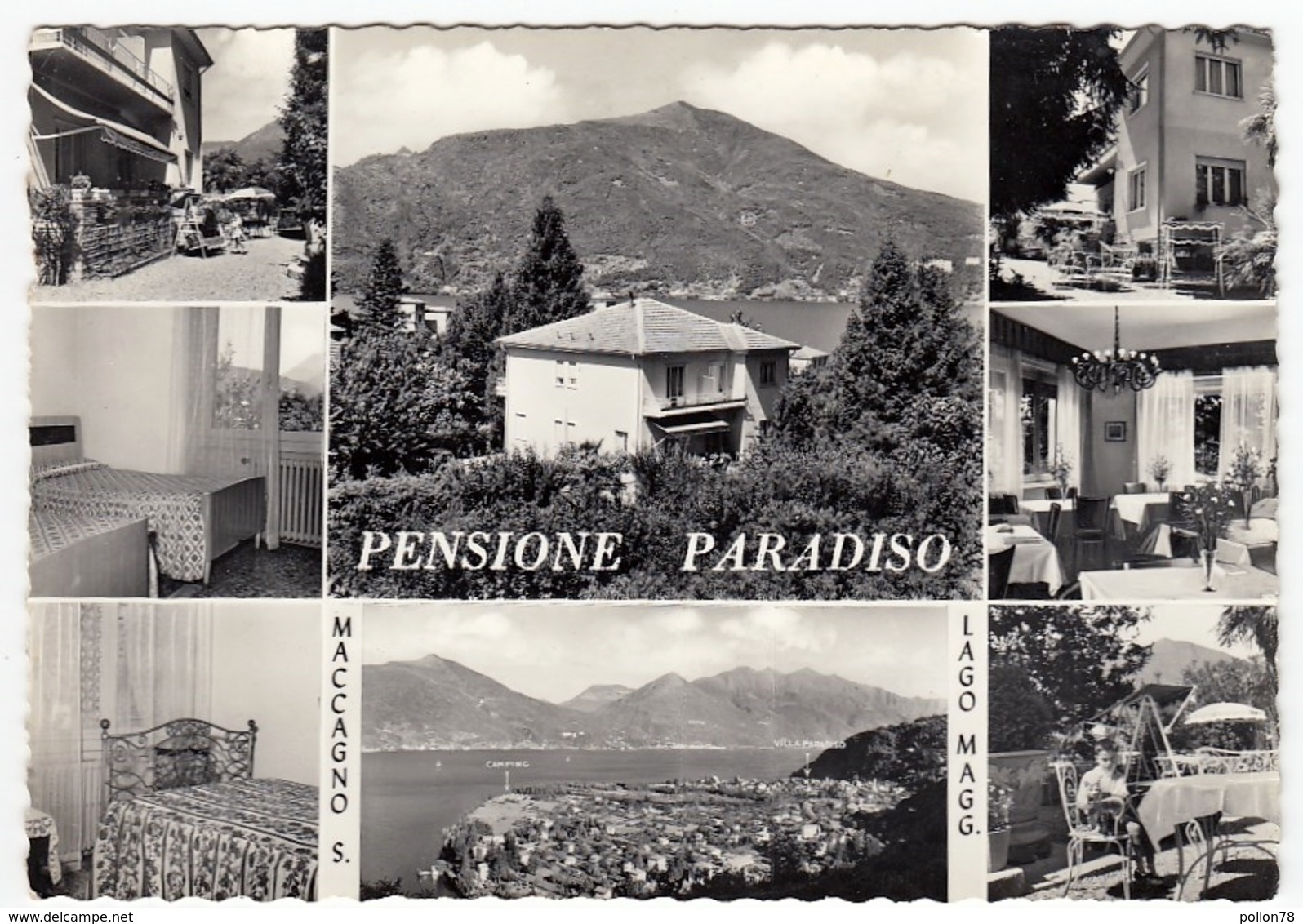 PENSIONE PARADISO - MACCAGNO S. LAGO MAGGIORE - LUINO - VARESE - Alberghi & Ristoranti