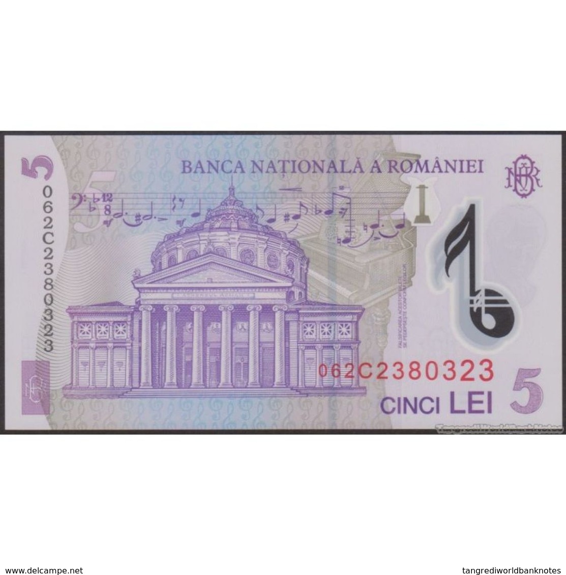 TWN - ROMANIA 118e - 5 Lei 1.7.2005 (2011) Polymer - Prefix 2C UNC - Romania