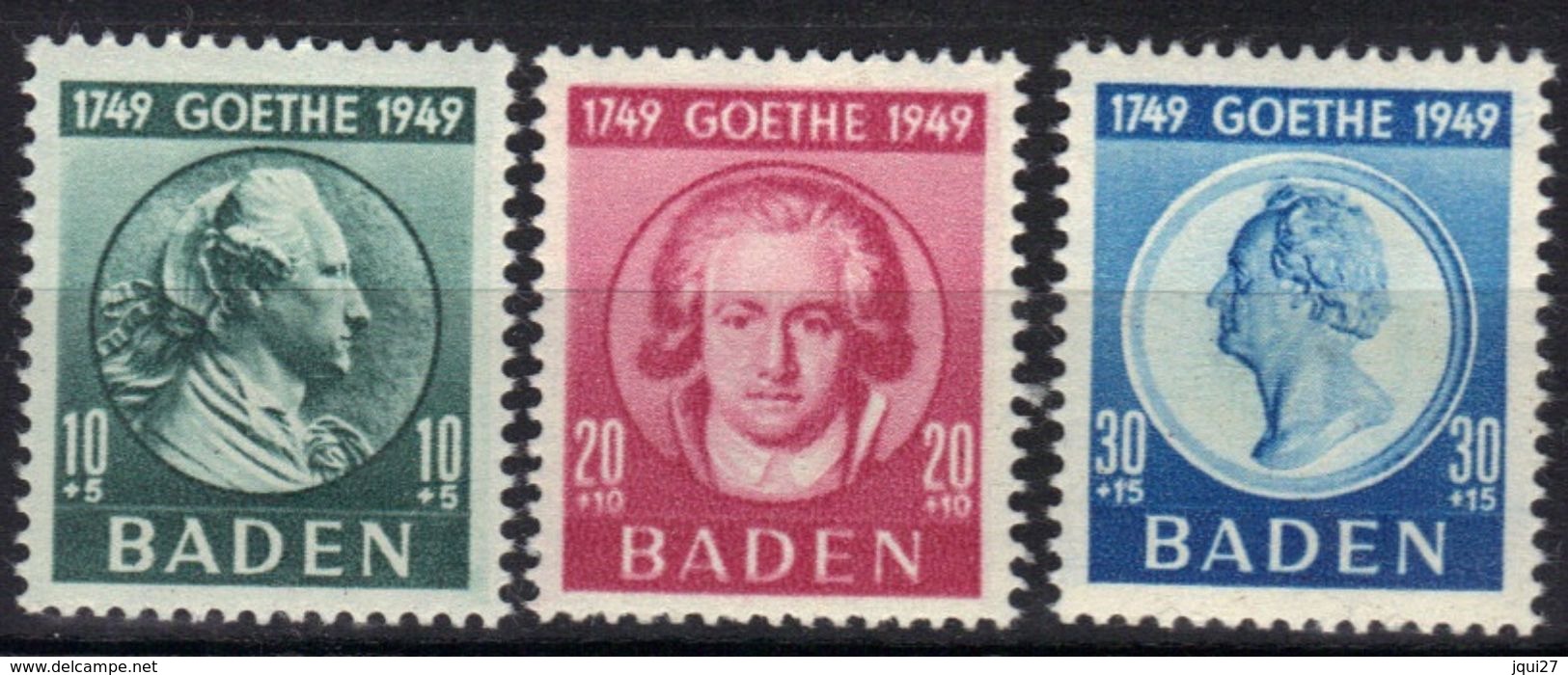 Bade Occupation Française N° 48-50 * à Moins De 25% De La Cote - Sonstige & Ohne Zuordnung