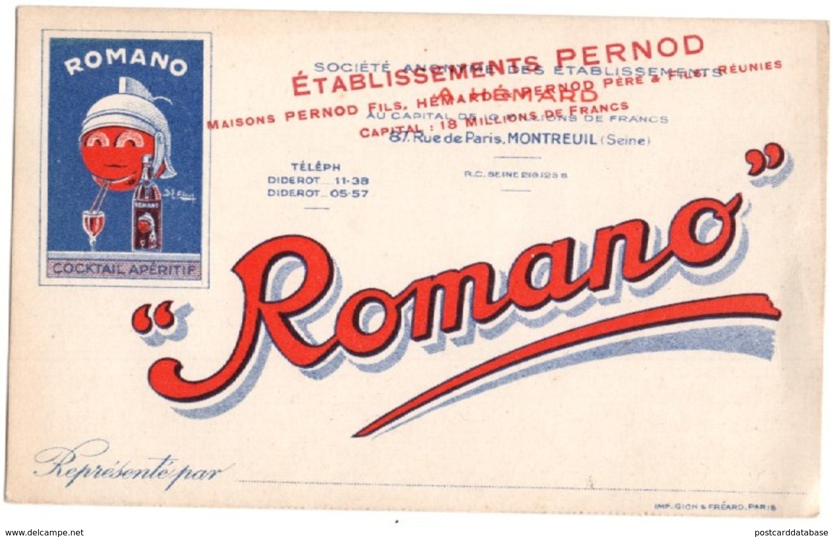 Romano - Pernod - & Publicity - Historical Documents