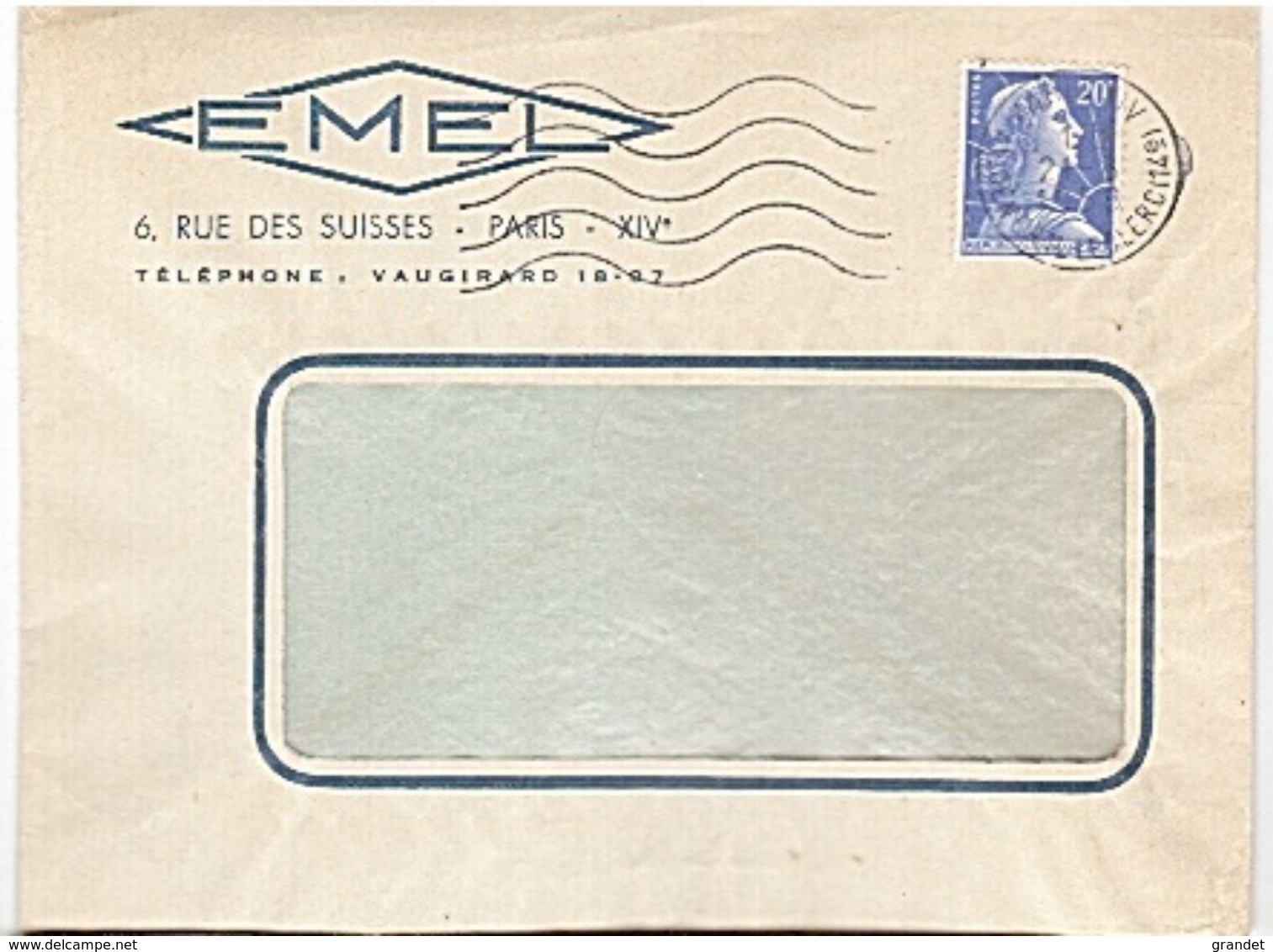 EMEL - ENVELOPPE - TIMBRE. - Other & Unclassified