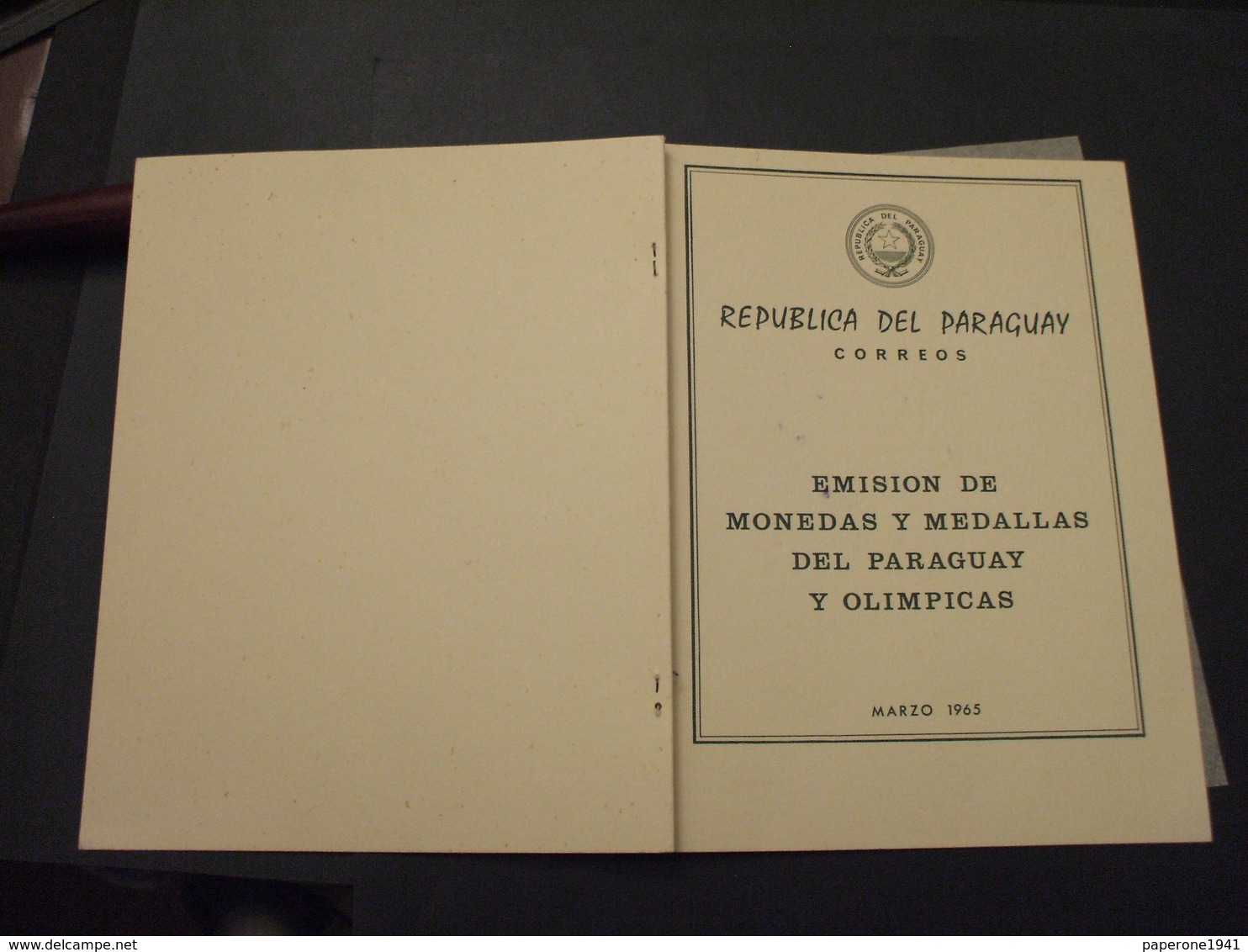 PARAGUAY - LIBRETTO E BF 1965 OLIMPIADI, Colori Cambiati   - NUOVI(++) - Paraguay