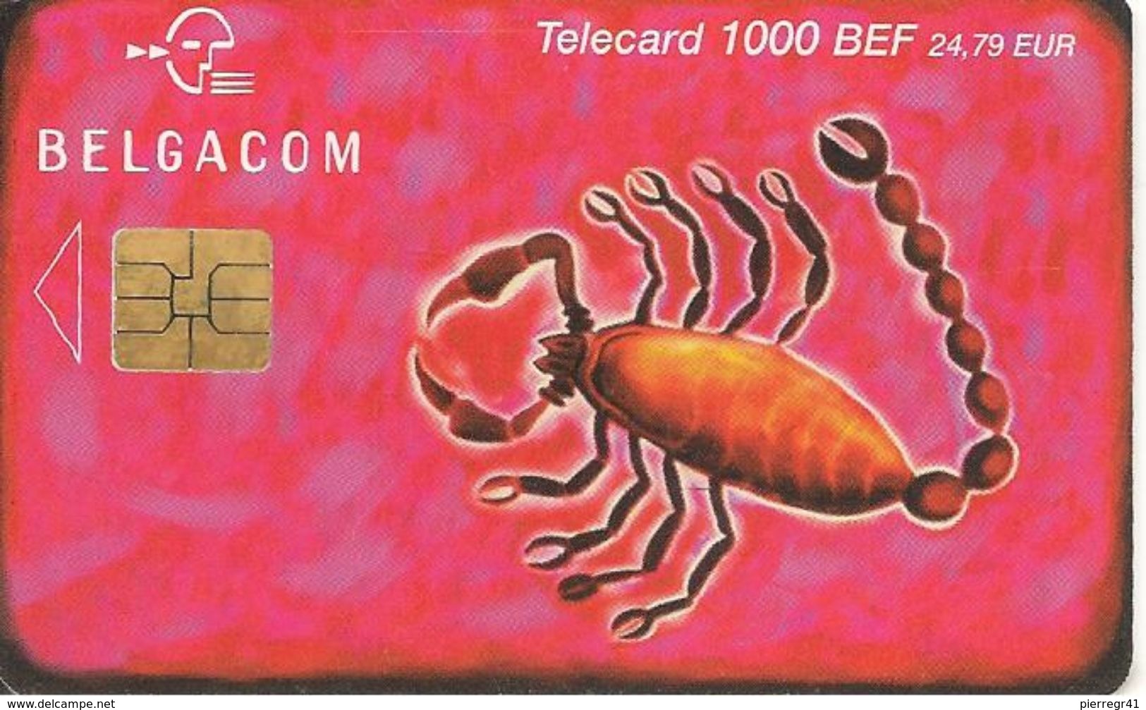 CARTE PUCE-2003 /10 -BELGIQUE-SO3-1000BEF-HOROSCOPE-SCORPION-TBE - Zodiaco