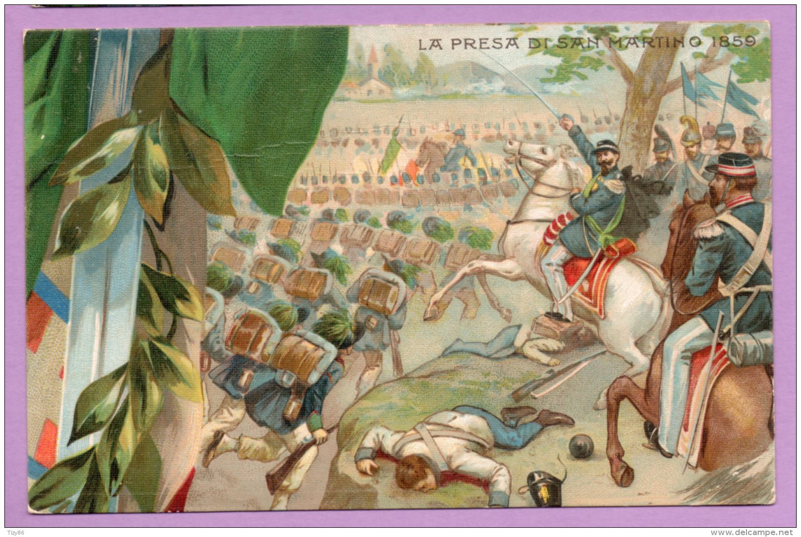 50° Anniversario Della Proclamazione Del Regno D'Italia - La Presa Di San Martino 1859 - Altri & Non Classificati