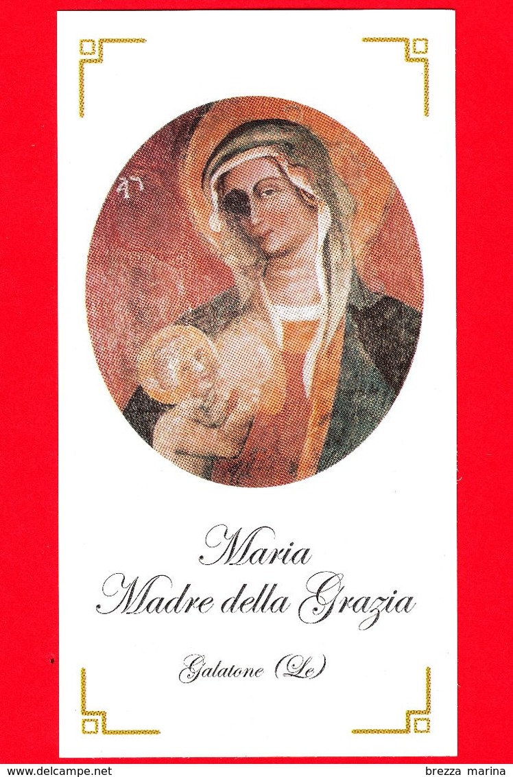 Santino - Immagini Sacre - Italia - Maria Madre Della Grazia - Galatone (LE) - Devotieprenten