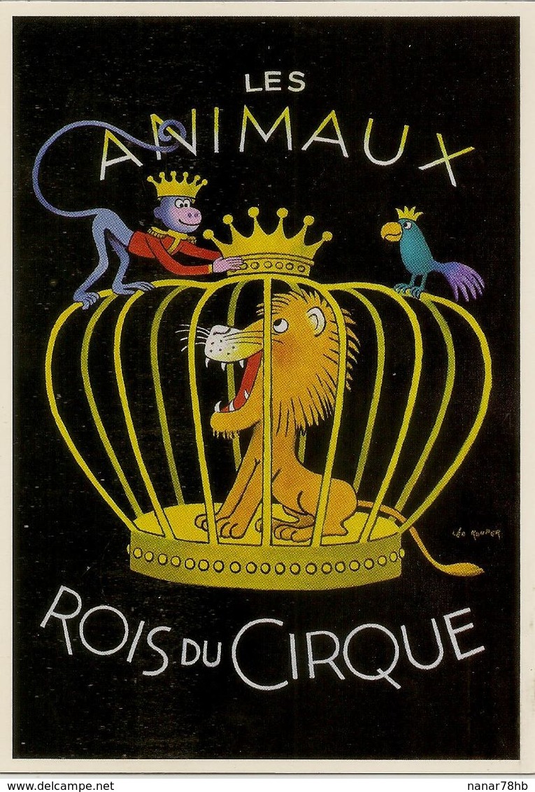 CPM Les Animaux Rois Du Cirque, Maquette De L'affiche De L'exposition - Kouper