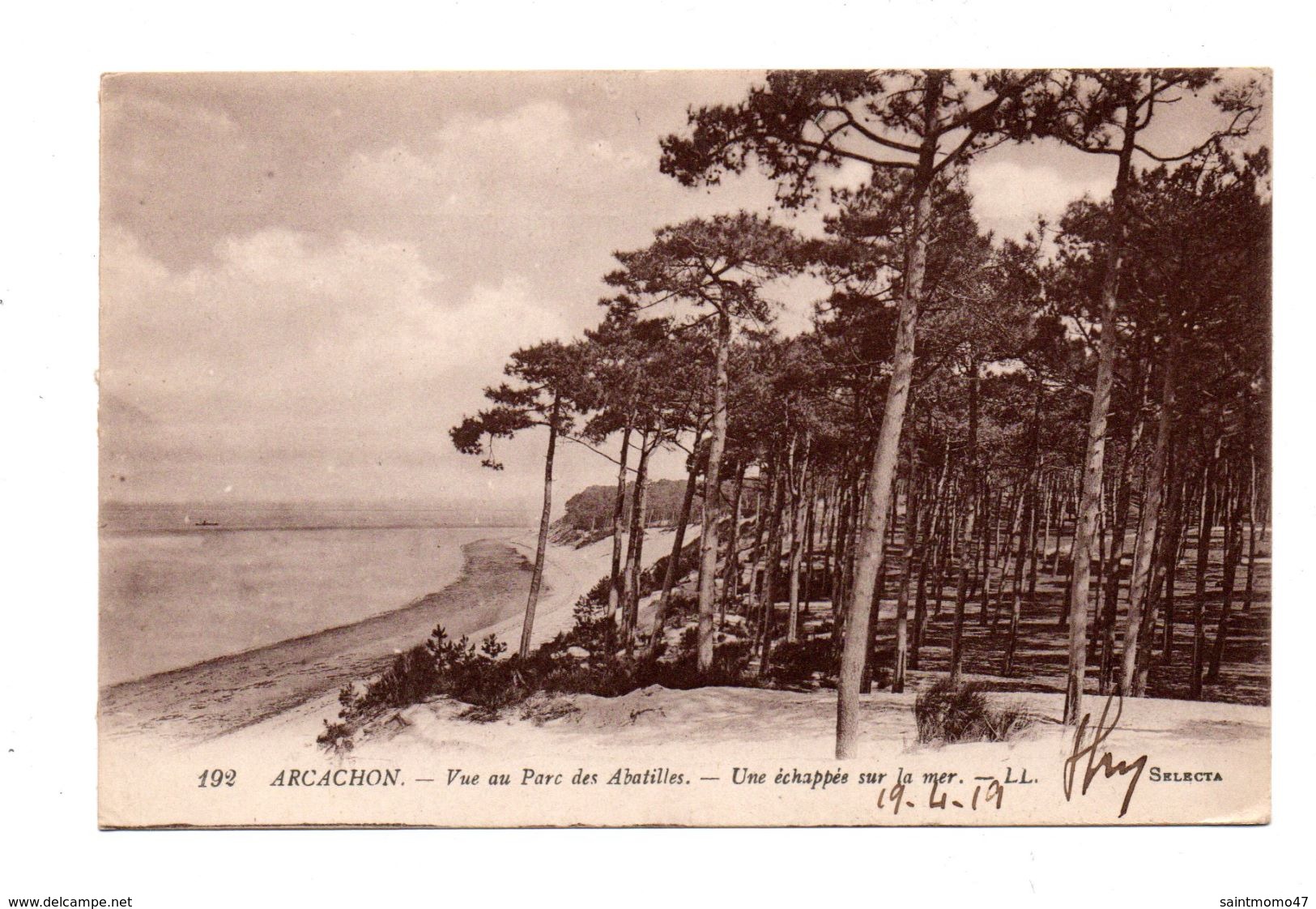 33 - ARCACHON . VUE AU PARC DES ABATILLES . UNE ÉCHAPÉE SUR LA MER - Réf. N°8271 - - Arcachon