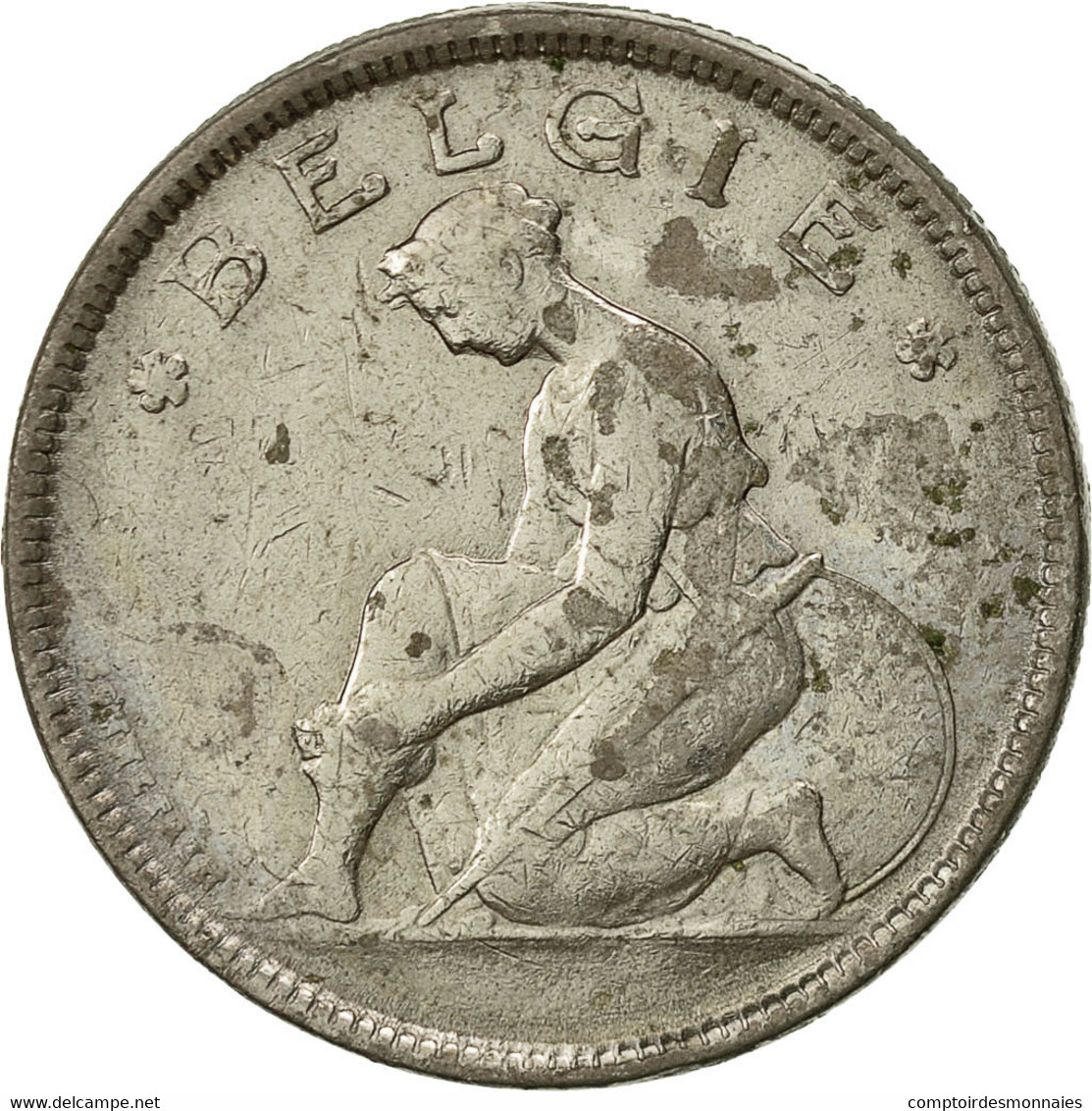 Monnaie, Belgique, 2 Francs, 2 Frank, 1923, TB, Nickel, KM:92 - 2 Franchi