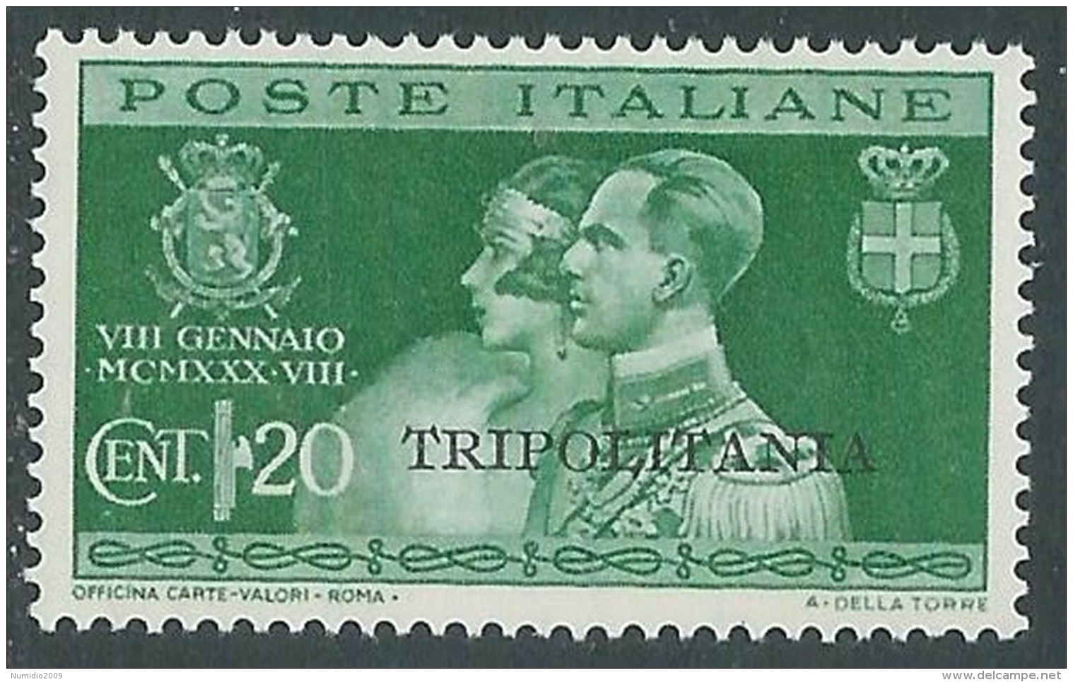 1930 TRIPOLITANIA NOZZE 20 CENT MH * - I46-3 - Tripolitania