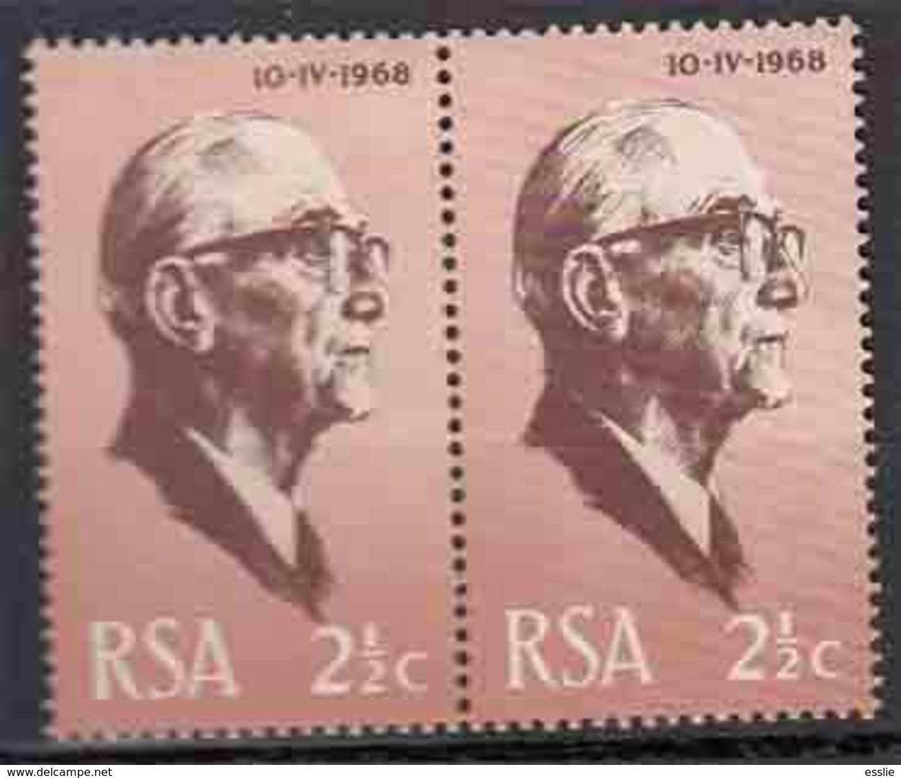 South Africa RSA - 1968 - President Jacobus Johannes Fouche - Neufs