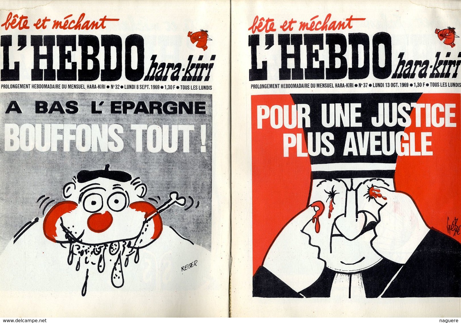 LES MEILLEURES COUVERTURES DE CHARLIE HEBDO  REISER CABU  WOLINSKI  GEBE  SINE     1978   94 PAGES - Reiser