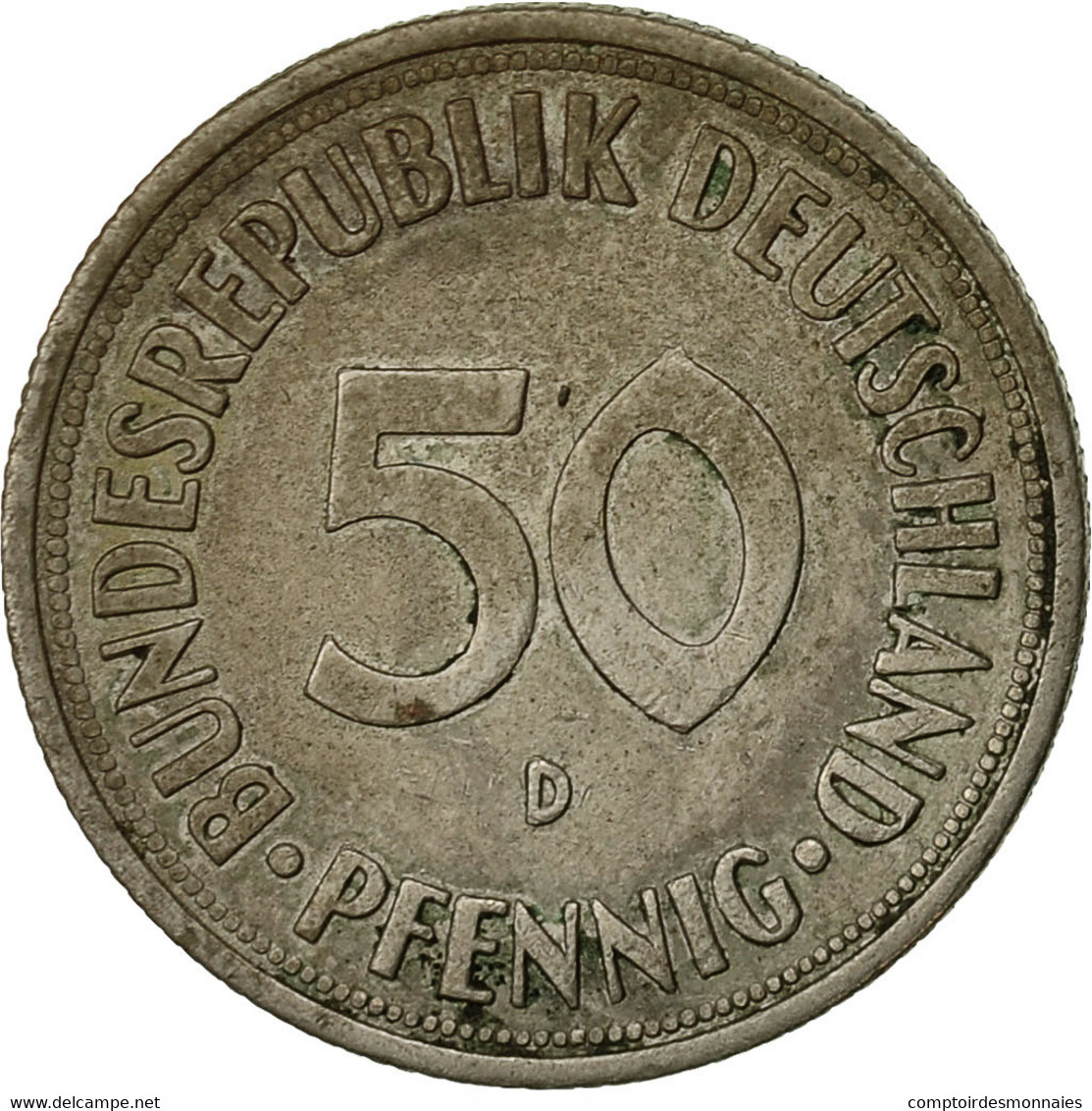 Monnaie, République Fédérale Allemande, 50 Pfennig, 1970, Munich, TB - 50 Pfennig