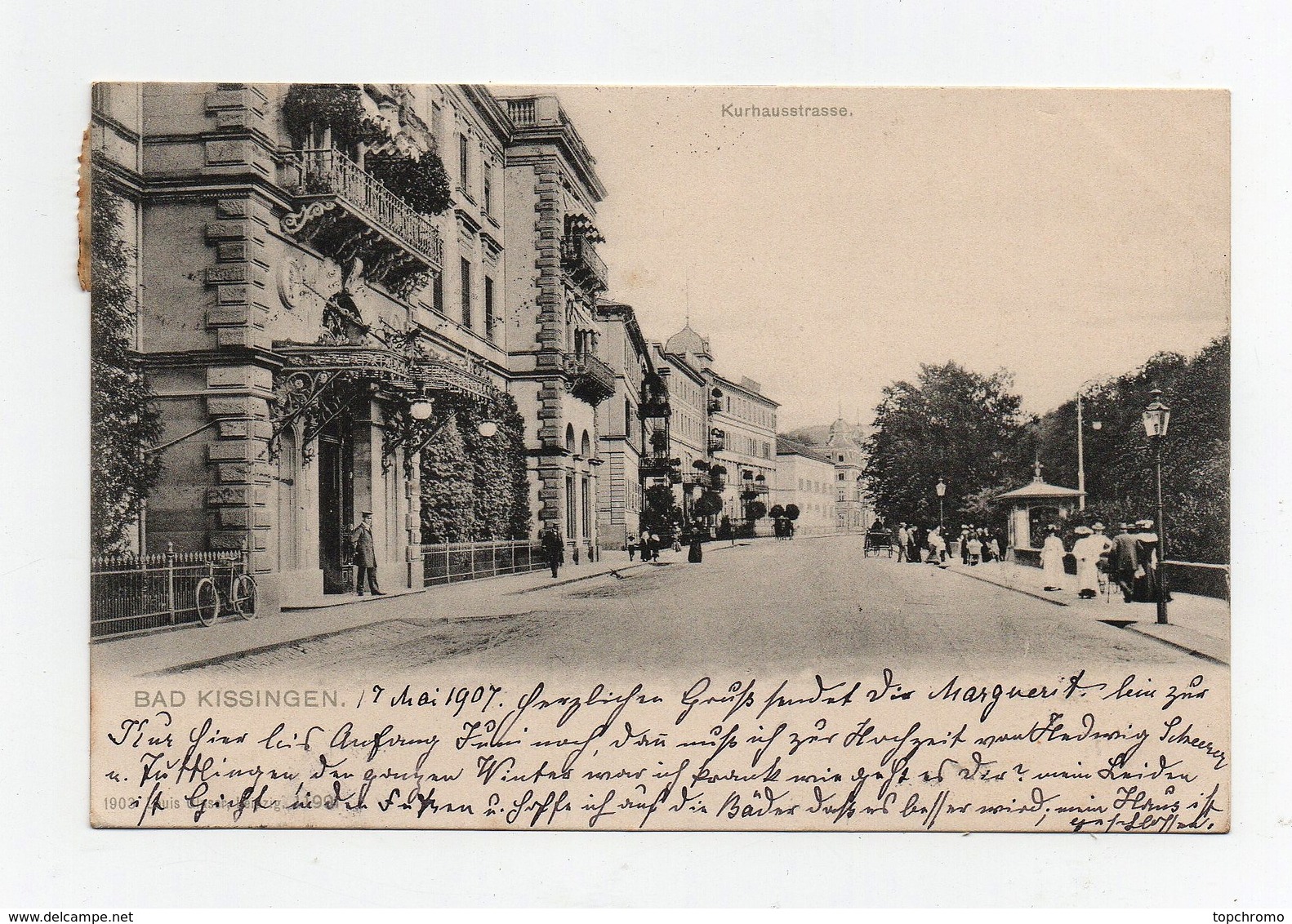 Cpa Bad Kissingen Kurhausstrasse 1907 - Bad Kissingen