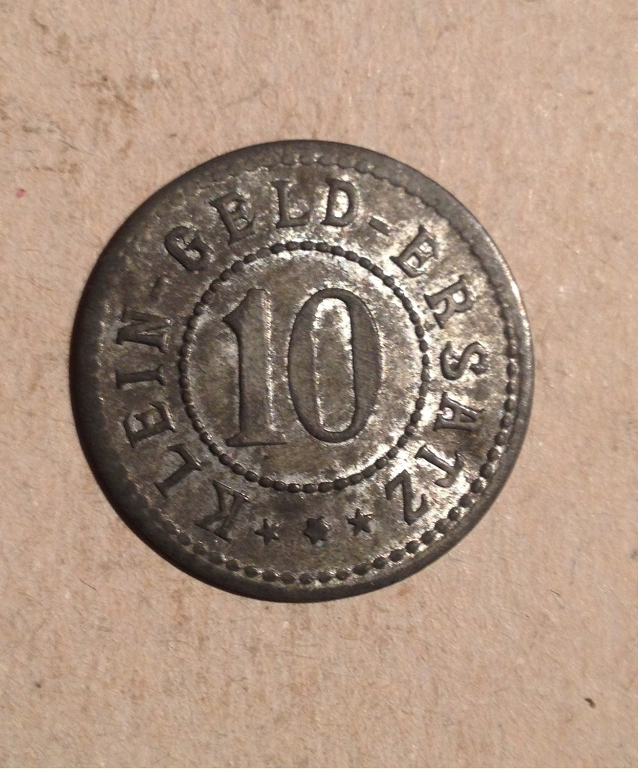 TOKEN JETON GETTONE GERMANIA STADTGEMEINDE EHINGENA 1918 KLEIN GELD ERSATZ - Monetari/ Di Necessità