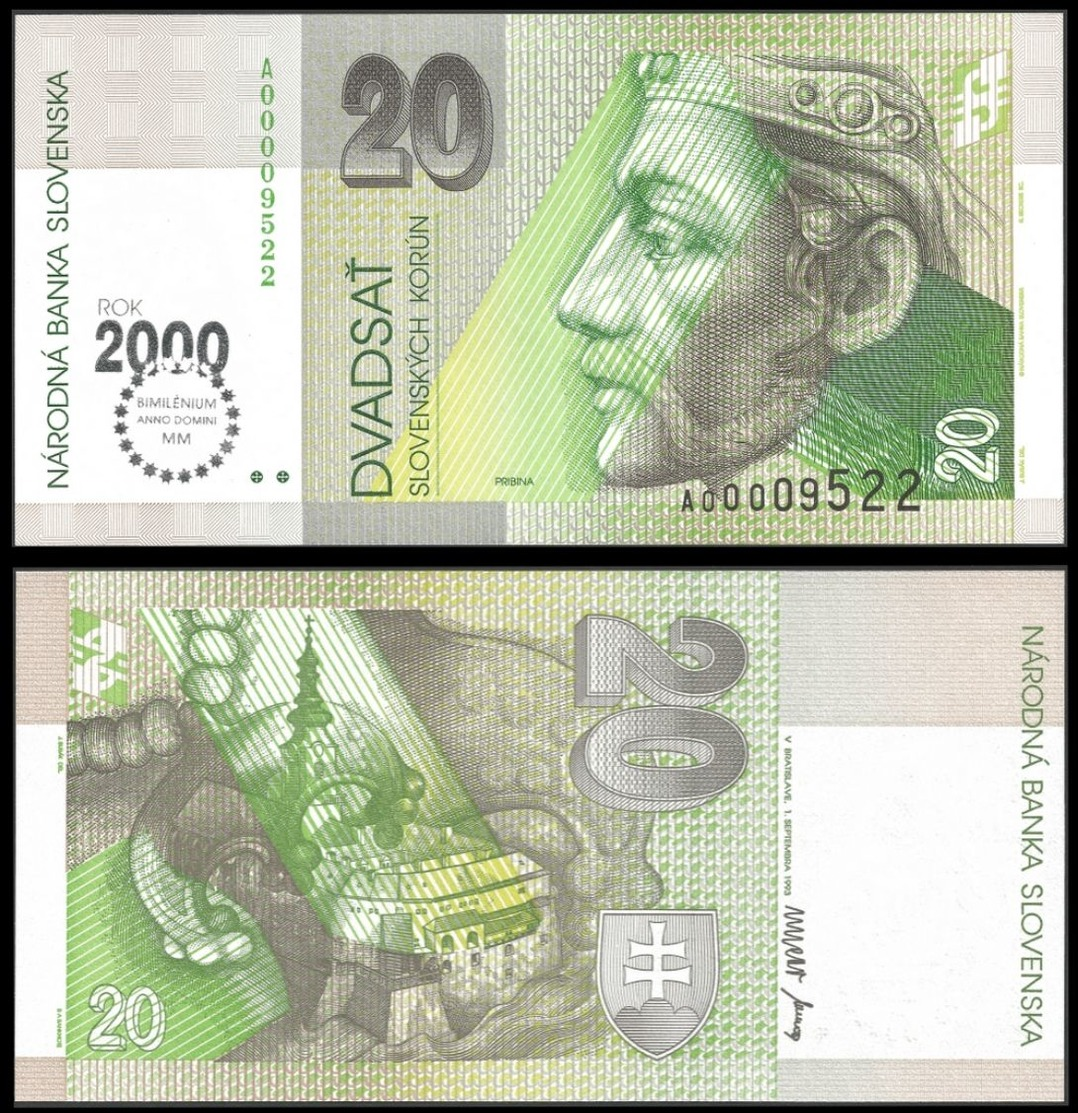 Slovakia 20 KORUN 2000 COMM. P 34 UNC ( Slovaquie ) - Slovakia