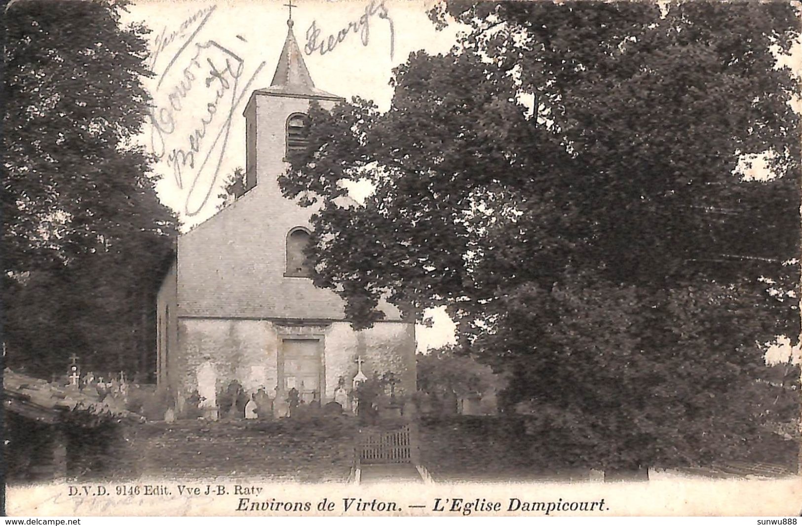 Virton (environs De) - L'Eglise Dampicourt (DVD, Animée, 1906) - Virton