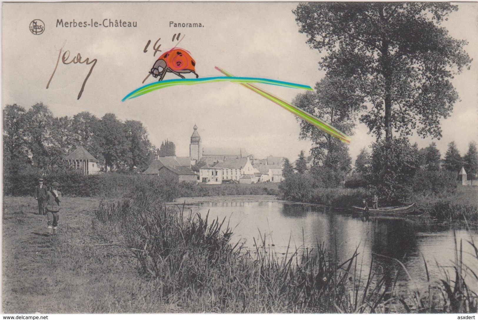 Merbes - Le - Château Panorama - 1911 - Merbes-le-Chateau