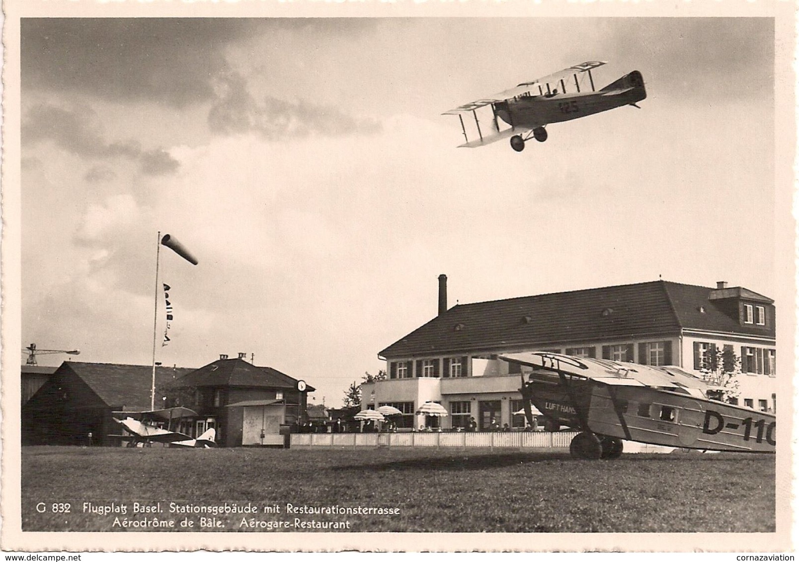 Flugplatz Basel - Aérodrome De Bâle - Beau Document - Aérodromes