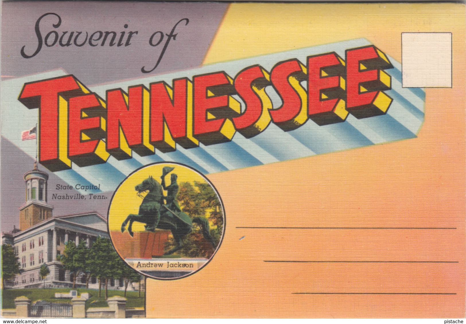 Old Souvenir Folder - Nashville Tennessee - 18 Views - Almost Mint Condition - Unused - 4 Scans - Nashville