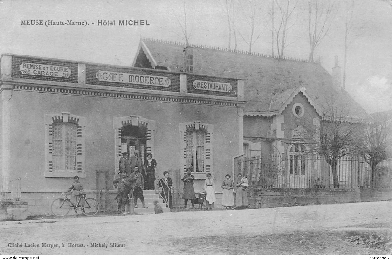 52 - Meuse - Hôtel Michel Magnifiquement Animé - ( Remise-écurie-café Moderne-restaurant ) - Autres & Non Classés