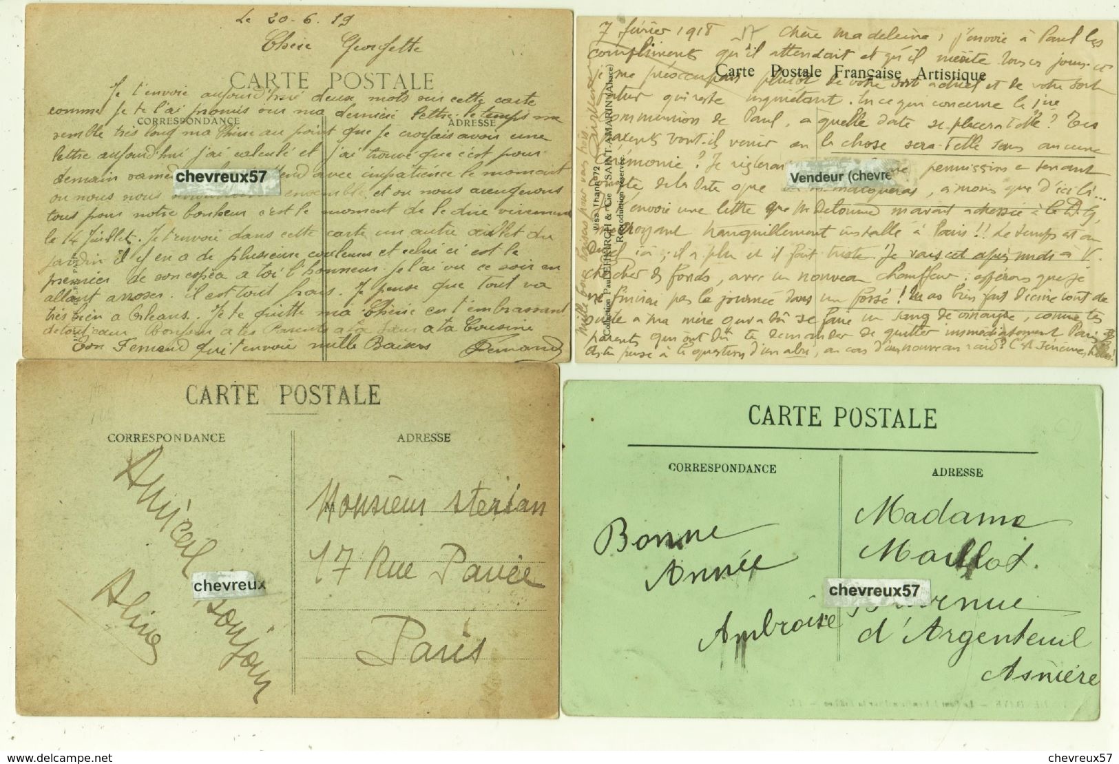 LOT 67 - VILLES ET VILLAGES DE FRANCE - 24 Cartes anciennes - Divers