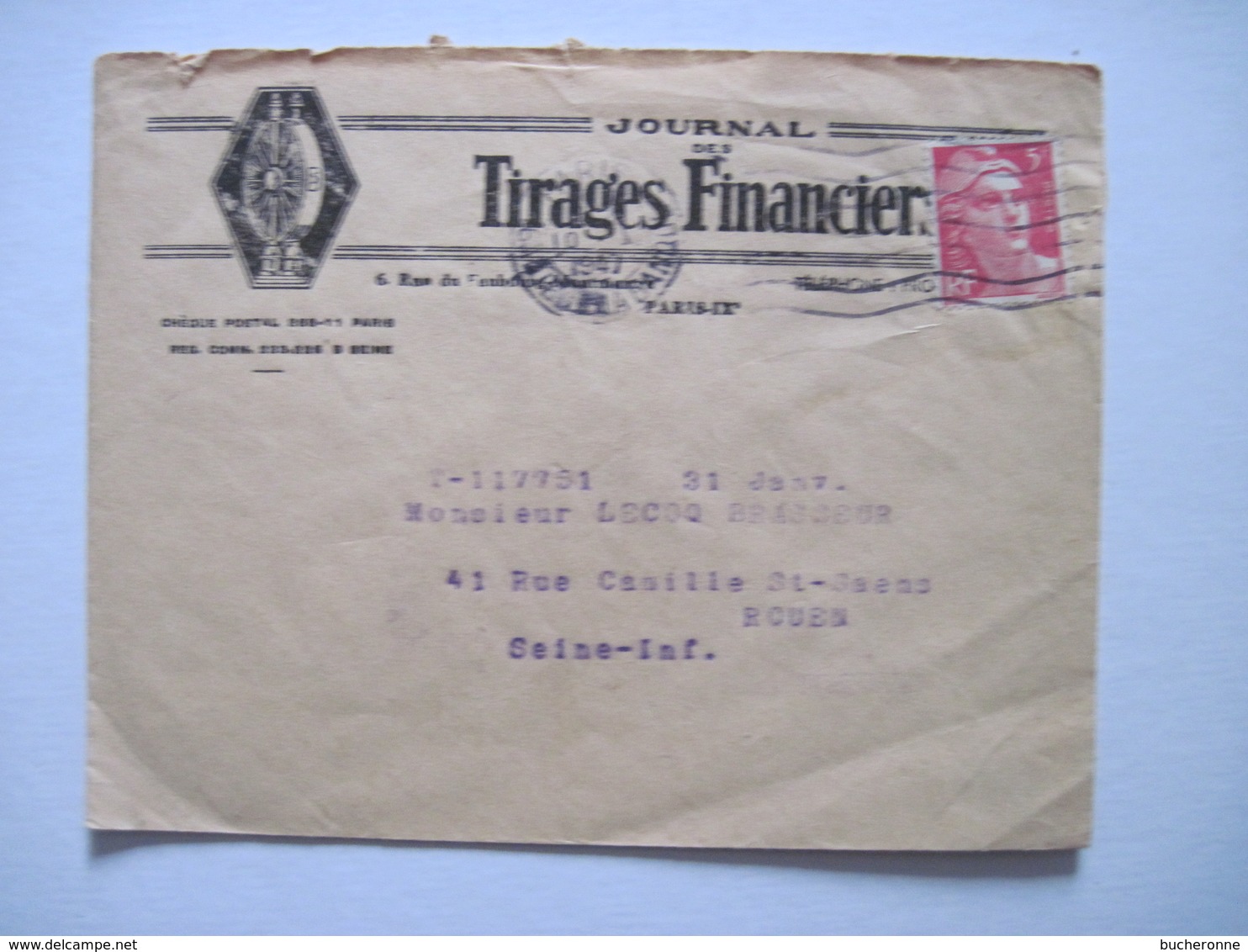 1947 Journal Des TIRAGES FINANCIERS  PARIS IXè - 1921-1960: Période Moderne