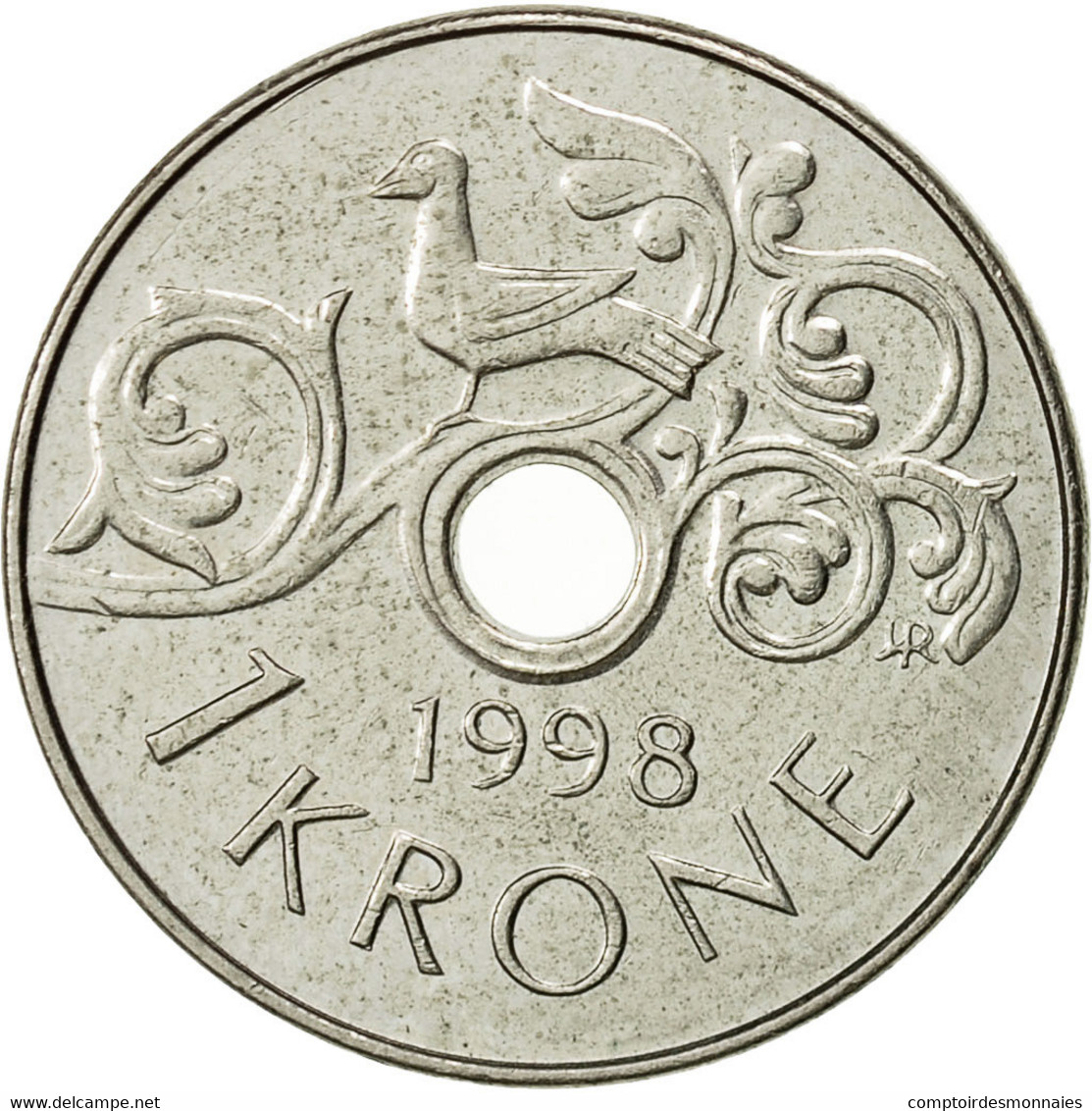 Monnaie, Norvège, Harald V, Krone, 1998, TTB, Copper-nickel, KM:462 - Norvège