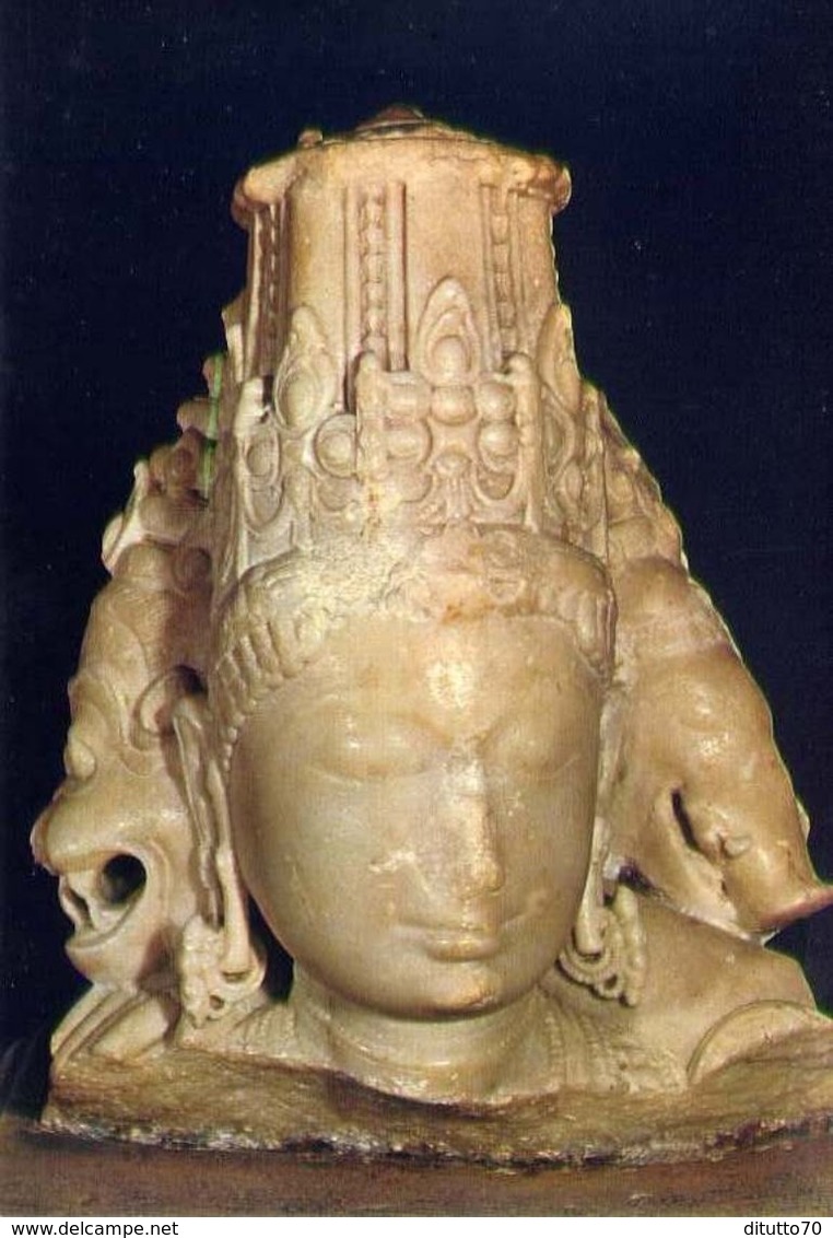 Bombay - Prince Of Wales Museum - Marble Head Of Vishnu As Vaikuntha - Formato Grande Non Viaggiata – E 3 - India