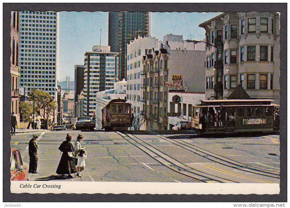 84376/ SAN FRANCISCO, The Cable Car Crossing At California And Powell Streets - San Francisco