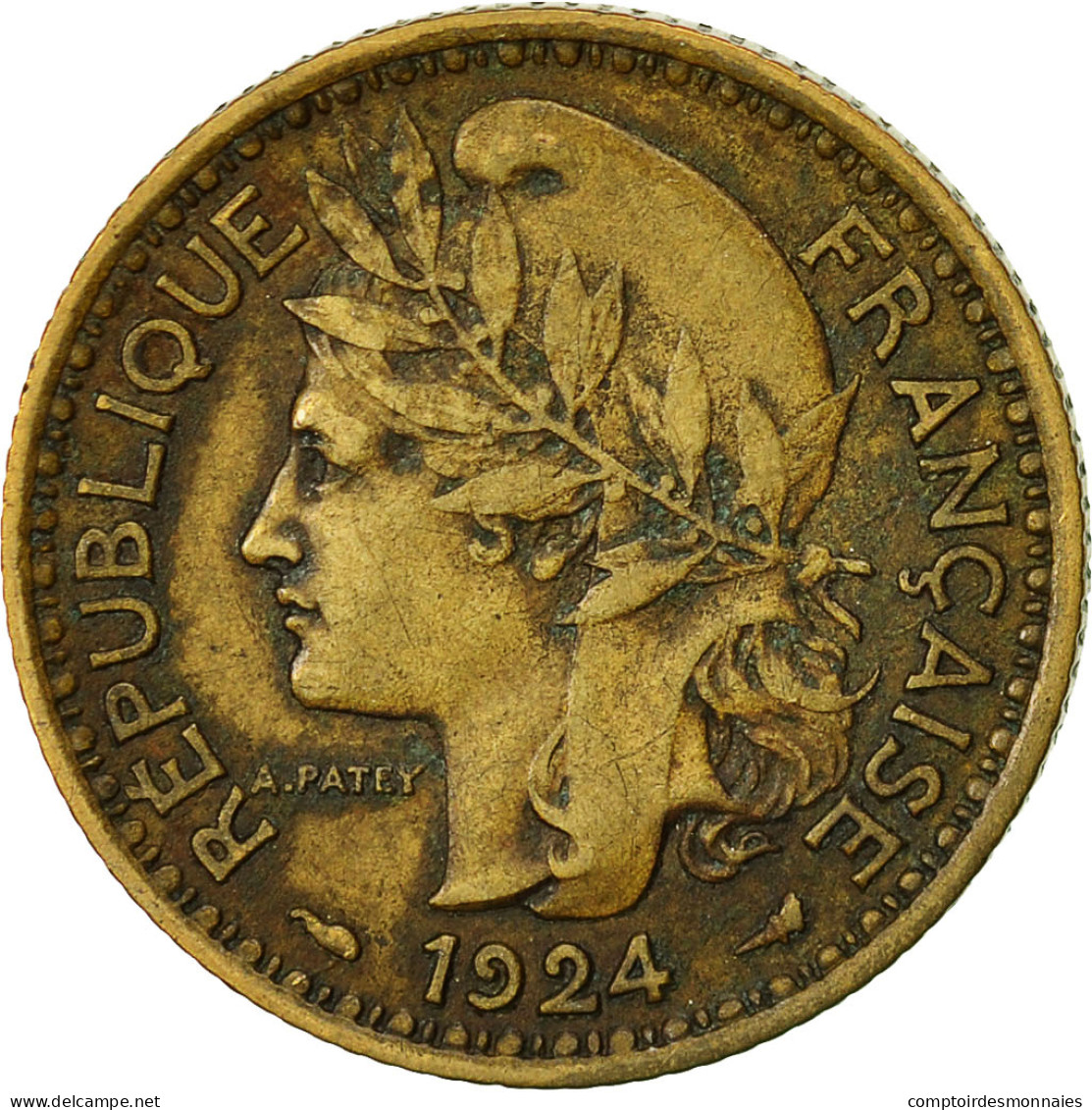 Cameroun, Franc, 1924, Paris, TTB, Aluminum-Bronze, KM:2 - Kameroen