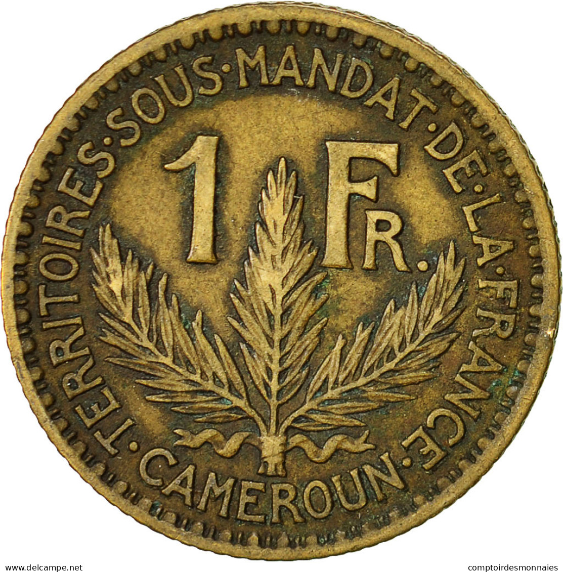 Cameroun, Franc, 1924, Paris, TTB, Aluminum-Bronze, KM:2 - Kameroen