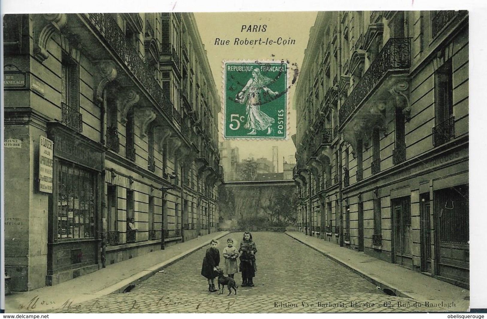 75 PARIS - RUE ROBERT LE COIN BELLE ANIMATION ENFANTS - Plazas