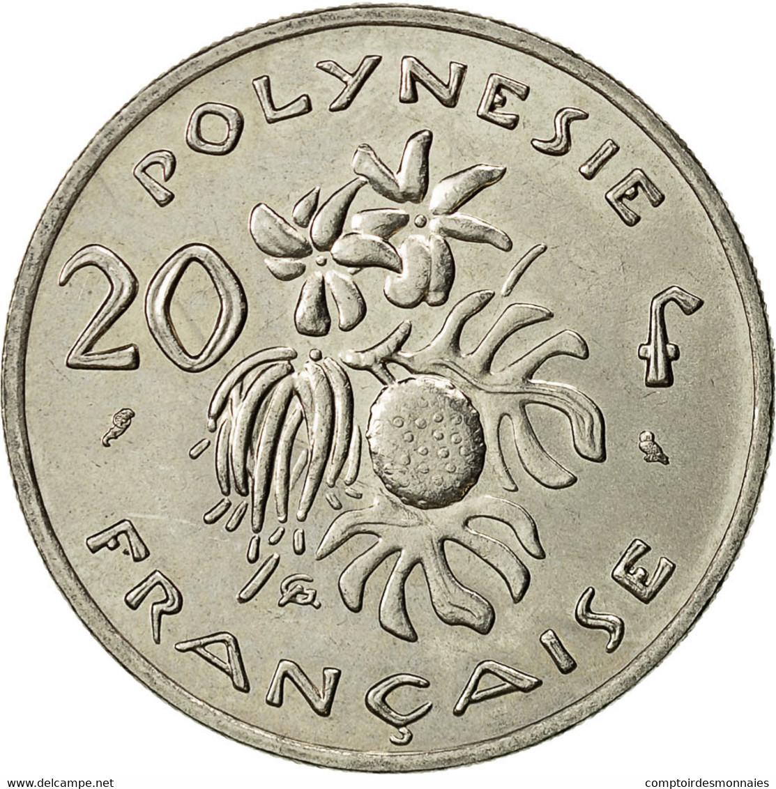 French Polynesia, 20 Francs, 1973, Paris, SUP, Nickel, KM:9 - French Polynesia