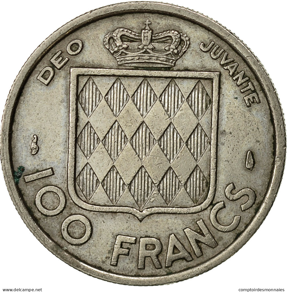 Monaco, Rainier III, 100 Francs, Cent, 1956, TTB, Copper-nickel, KM:134 - 1949-1956 Old Francs