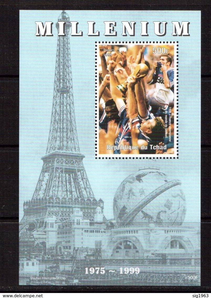 Chad-1999,(Mi.),  Football, Soccer, Fussball,calcio,MNH - 1998 – Francia