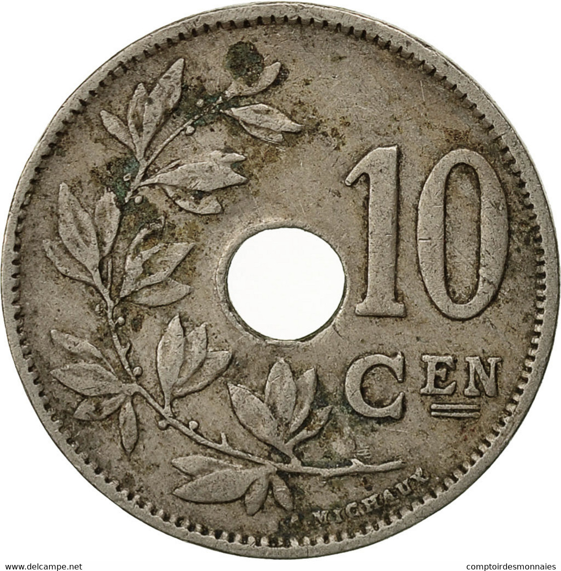 Belgique, 10 Centimes, 1927, TB+, Copper-nickel, KM:86 - 10 Centimes