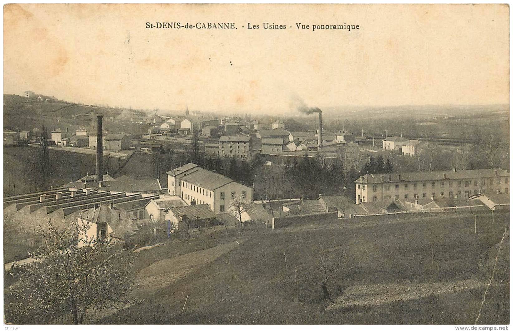 SAINT DENIS DE CABANNE LES USINES VUE PANORAMIQUE - Andere & Zonder Classificatie