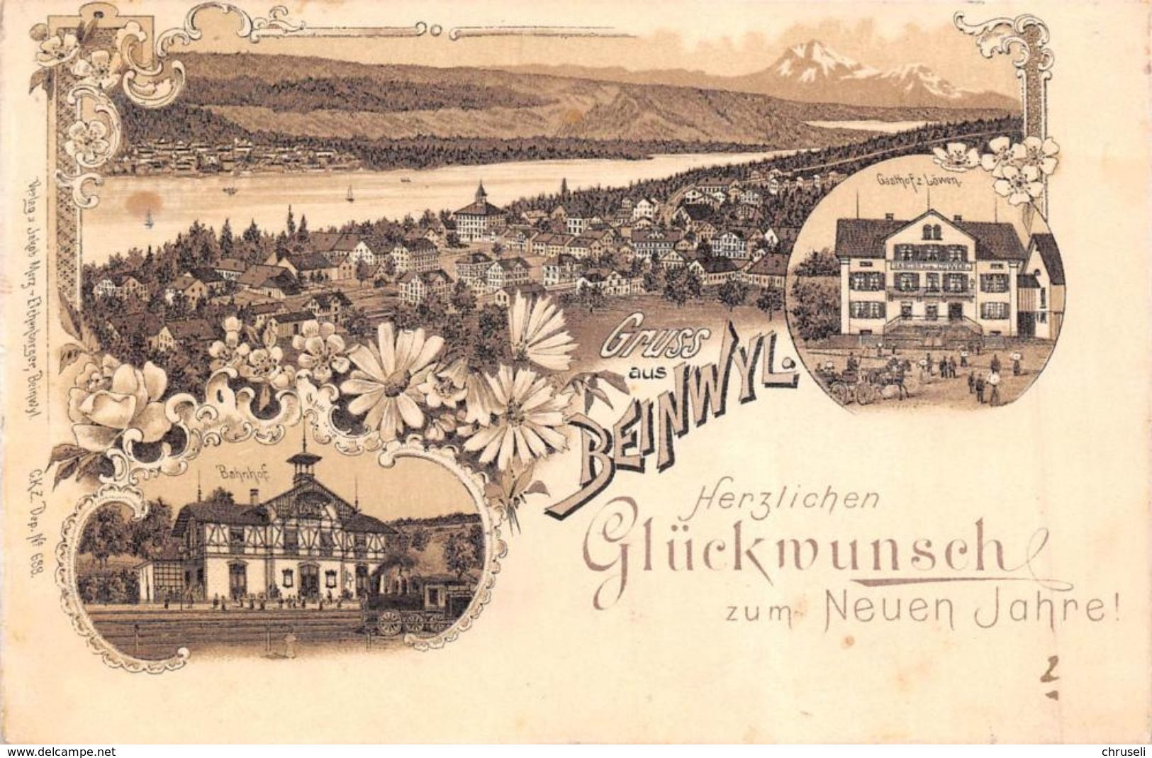 Beinwil  Litho  1896 - Beinwil Am See