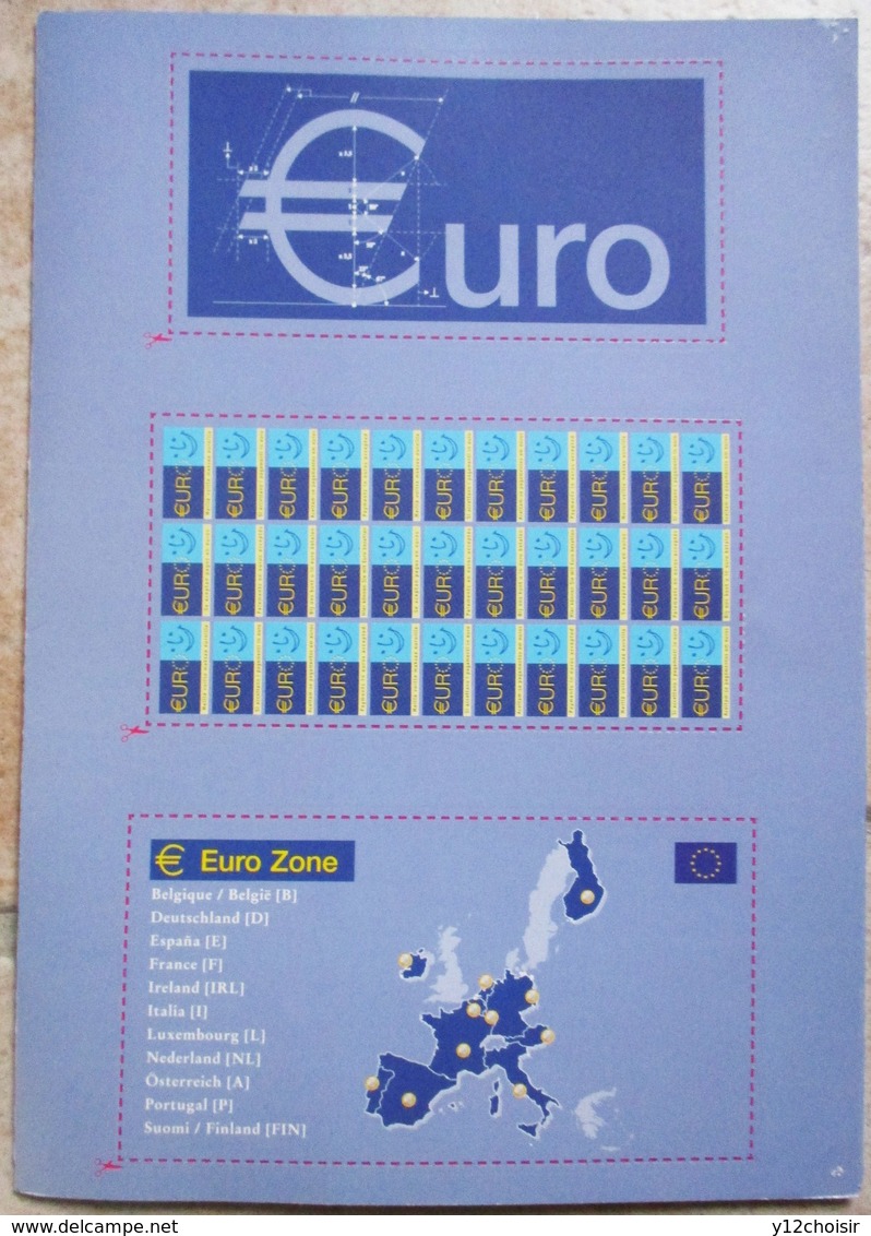 FASCICULE EURO AVEC BILLETS SPECIMEN DETACHABLES - Autres & Non Classés