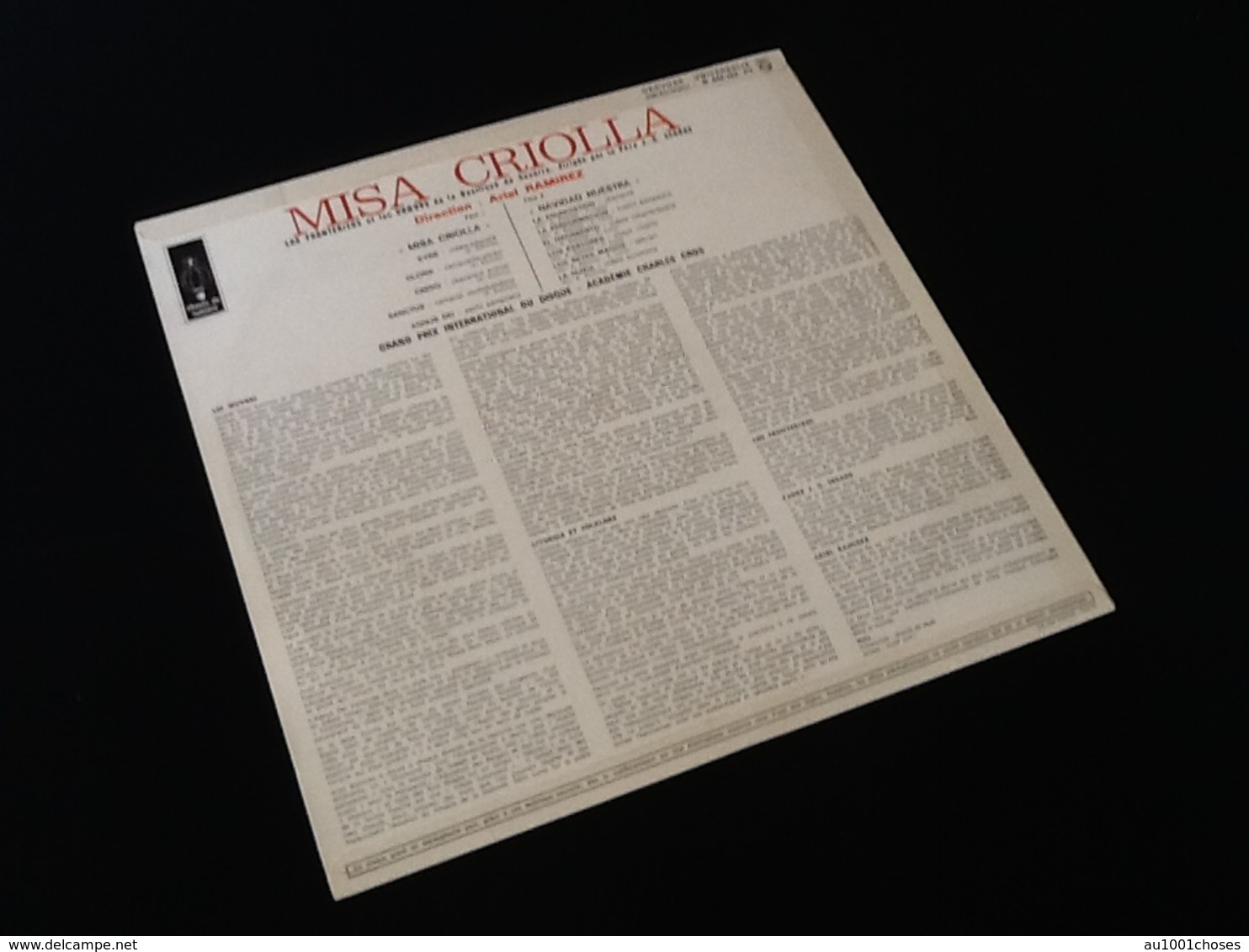 Vinyle 33 Tours   Misa Criolla   Ariel Ramirez  (1966) - Other & Unclassified