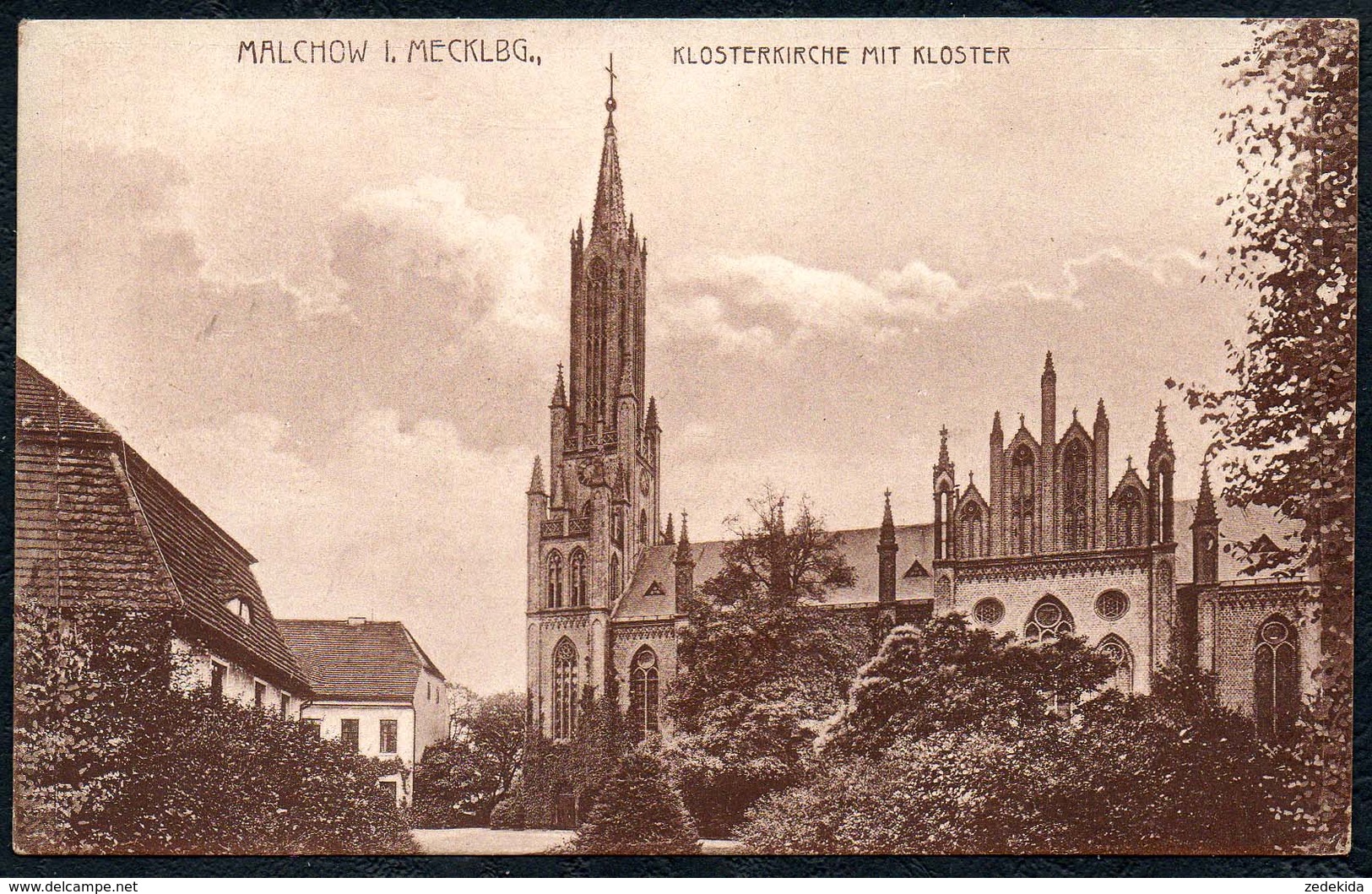 B2335 - Malchow - Klosterkirche Kloster Kirche - J. Goldiner - Waren (Müritz)